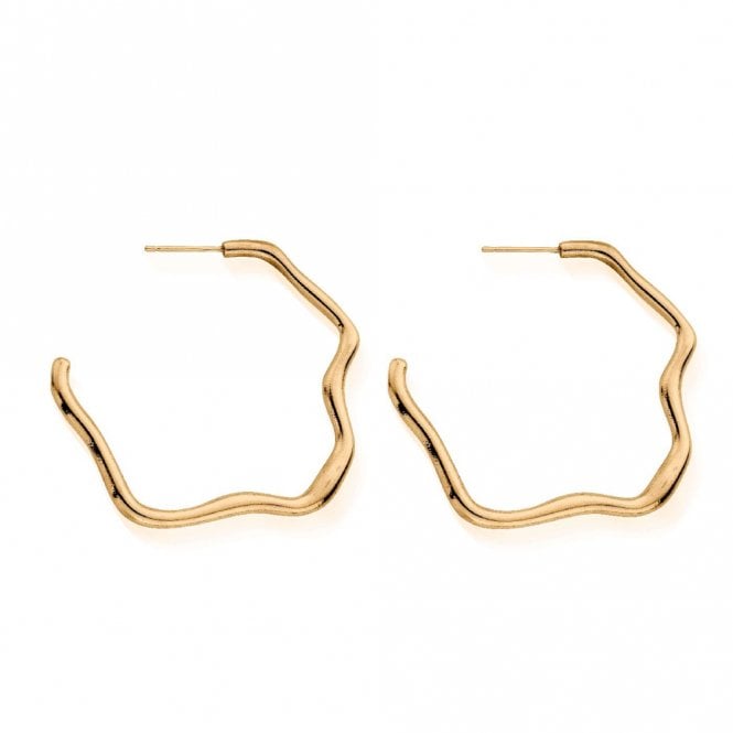 All That Glitters Shaun Leane ChloBo Wave Gold Large Hoops