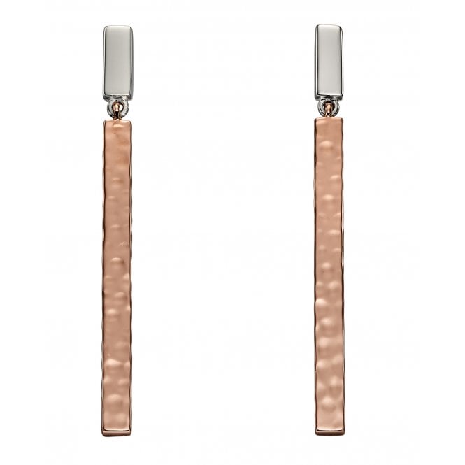 Boho jewellery Fiorelli Rose Gold and Silver Drop earrings