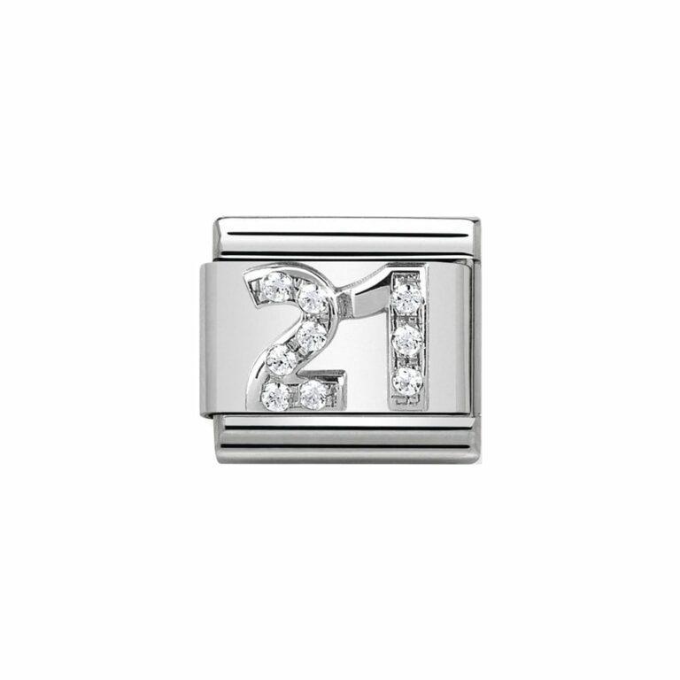 Lockdown Birthday Ideas. Nomination Silver 21st Birthday Charm