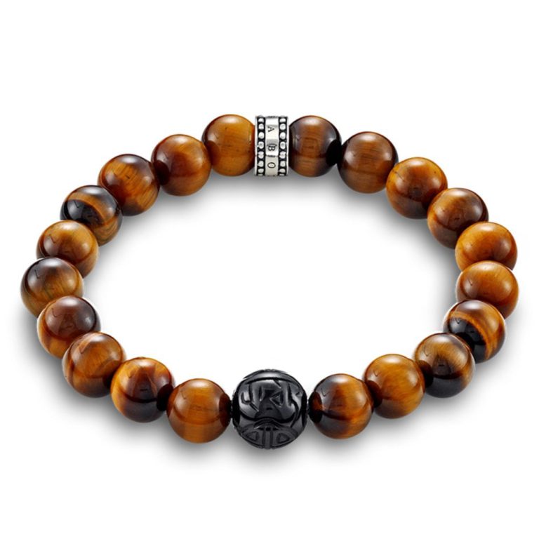 Father's Day Gifts Thomas Sabo Obsidian Bead & Tigers Eye Bracelet