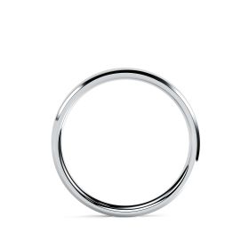 Platinum 3mm Bevelled Edge Wedding Ring