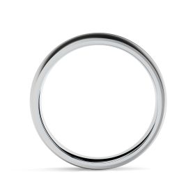 Jannah 18ct White Gold 6mm Textured Court Wedding Ring