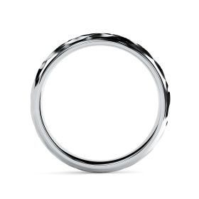 Macdonald 18ct White Gold 5mm Textured Court Wedding Ring