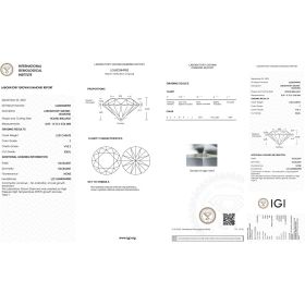 Amelie 2.0ct F/VVS2 Brilliant Lab Diamond Platinum Ring