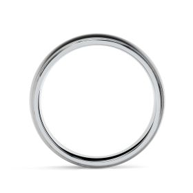 Eden 18ct White Gold 6mm Textured Court Wedding Ring