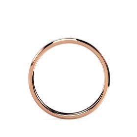 18ct Rose Gold 2.5mm Bevelled Edge Wedding Ring