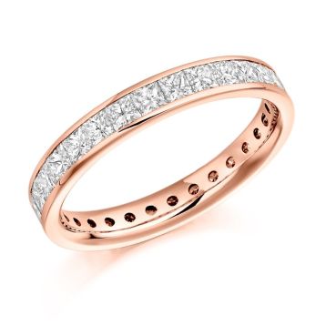 Side view of Lilac 18ct Rose Gold 2.50ct Ring