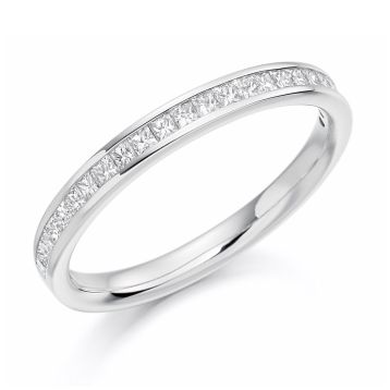 Side view of Hazel 18ct White Gold 0.33ct Ring