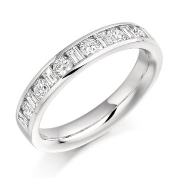 Side view of Lotus 18ct White Gold 0.76ct Ring