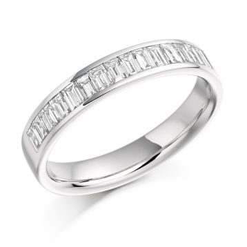 Side view of Jasmine 18ct White Gold 0.76ct Ring