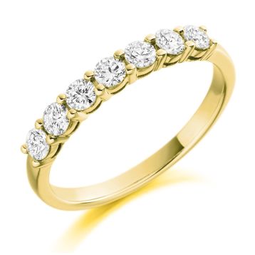 Side view of Coral 18ct Yellow Gold 0.50ct Ring