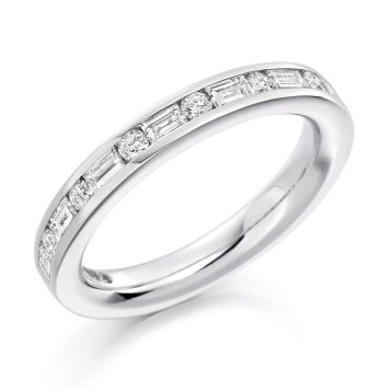 Side view of Willow 18ct White Gold 0.55ct Ring