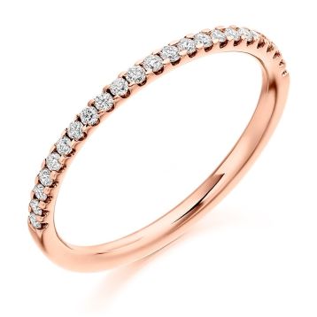 Side view of Blossom 18ct Rose Gold 0.25ct Ring