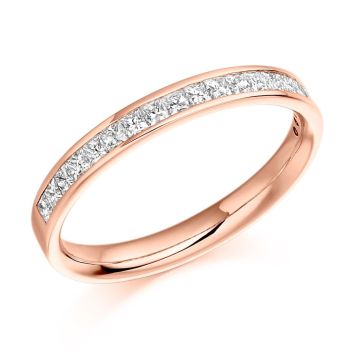 Side view of Hazel 18ct Rose Gold 0.50ct Ring