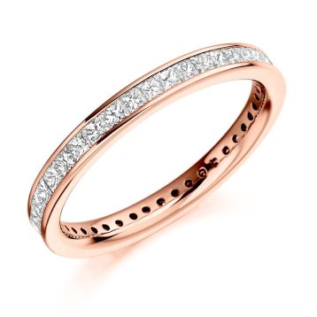 Side view of Lilac 18ct Rose Gold 1.00ct Ring