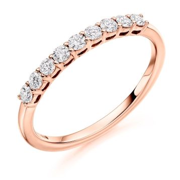 Front view of Coral 18ct Rose Gold 0.33ct Ring