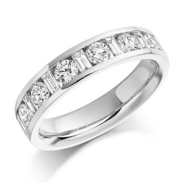 Side view of Lotus 18ct White Gold 1.08ct Ring