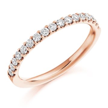 Side view of Blossom 18ct Rose Gold 0.33ct Ring