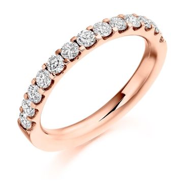 Side view of Blossom 18ct Rose Gold 0.75ct Ring