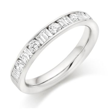 Side view of Ivy Platinum 0.75ct Ring