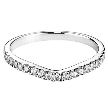 Top view of Marcella Platinum Ring