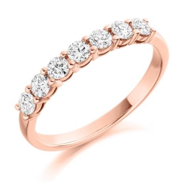 Front view of Coral 18ct Rose Gold 0.50ct Ring