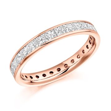 Side view of Lilac 18ct Rose Gold 2.00ct Ring