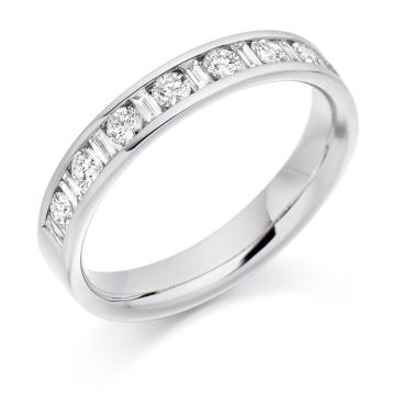 Side view of Lotus 18ct White Gold 0.50ct Ring