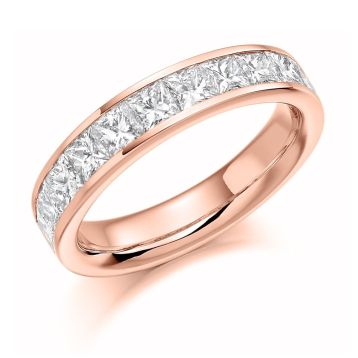 Side view of Hazel 18ct Rose Gold 1.50ct Ring