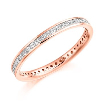 Side view of Lilac 18ct Rose Gold 0.75ct Ring