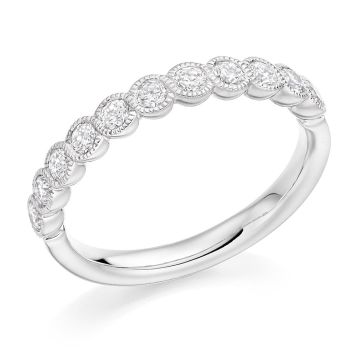 Top view of Daisy 18ct White Gold 0.50ct Ring