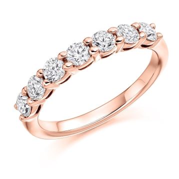 Front view of Coral 18ct Rose Gold 0.75ct Ring