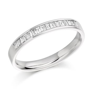 Side view of Jasmine 18ct White Gold 0.33ct Ring