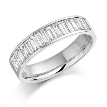 Side view of Jasmine 18ct White Gold 1.00ct Ring