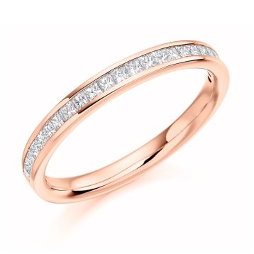 Side view of Hazel 18ct Rose Gold 0.33ct Ring