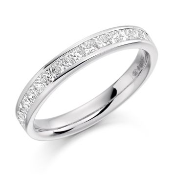 Side view of Hazel 18ct White Gold 0.75ct Ring