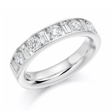 Side view of Lotus 18ct White Gold 1.50ct Ring