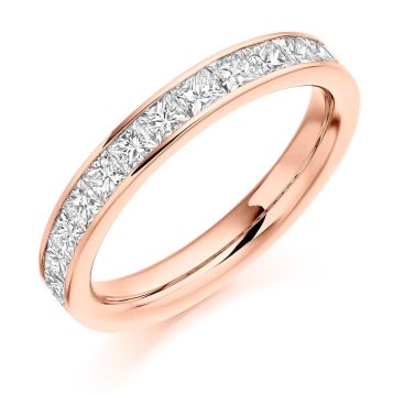 Side view of Hazel 18ct Rose Gold 1.00ct Ring