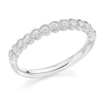 Top view of Daisy 18ct White Gold 0.33ct Ring