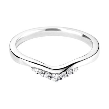 Top view of Freya Platinum Ring