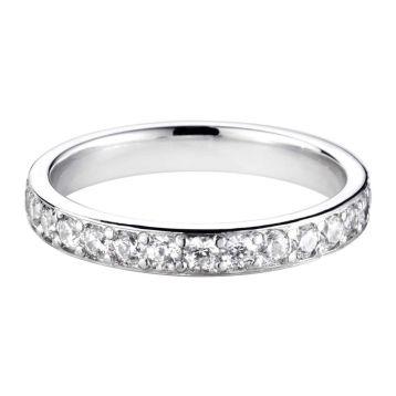 Top view of Charlotte Platinum Ring