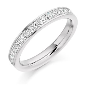 Side view of Hazel 18ct White Gold 1.00ct Ring