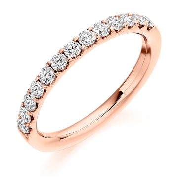 Side view of Blossom 18ct Rose Gold 0.50ct Ring