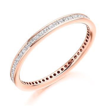 Side view of Lilac 18ct Rose Gold 0.50ct Ring