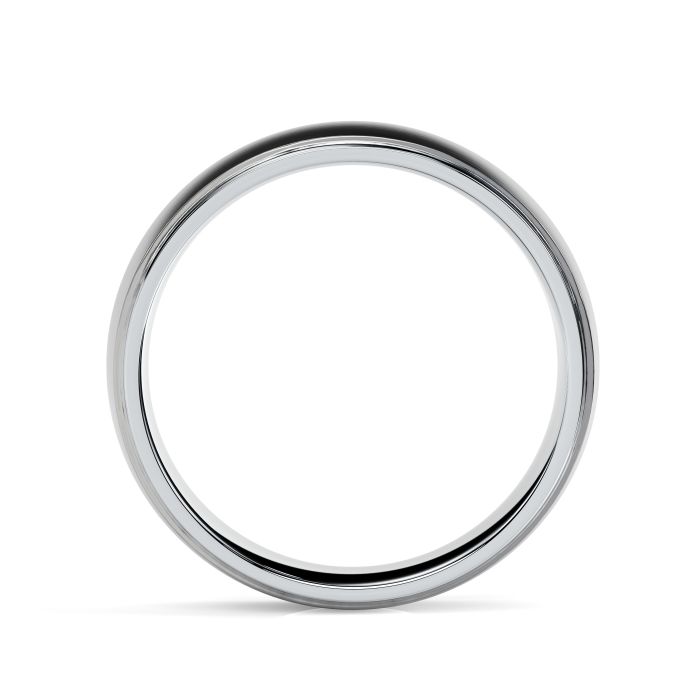 Eden 18ct White Gold 6mm Textured Court Wedding Ring