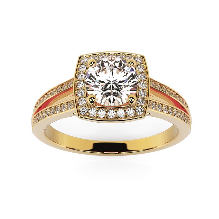 Tiana 0.90ct H/SI2 Brilliant Diamond 18ct Yellow Gold Ring