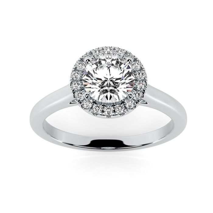 Alexis 0.30ct D/VS1 Round Diamond Platinum Ring