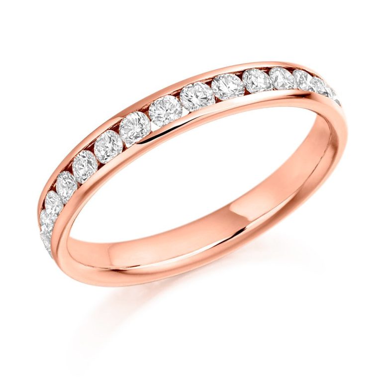 Bespoke Engagement Rings Rose Gold Full Eternity Ring